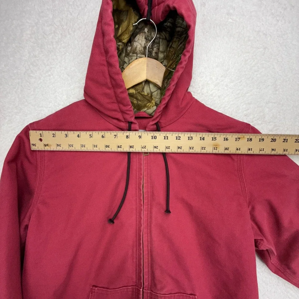 Carhartt Active Jacket Quilted Camo Lining Womens Medium 101732 624 Crab‎ Apple